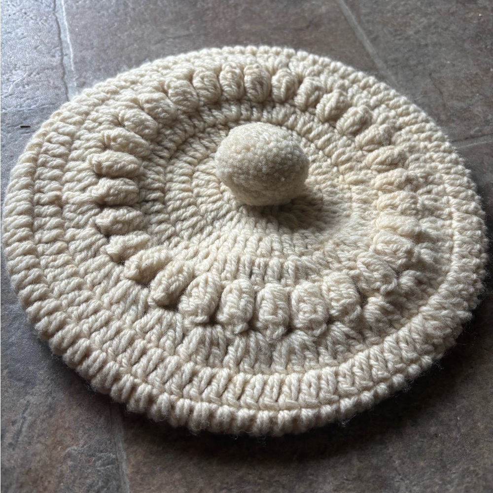 BUNRATTY HANDCRAFTS Ireland Aran Cable Knit Pure New Wool Hat